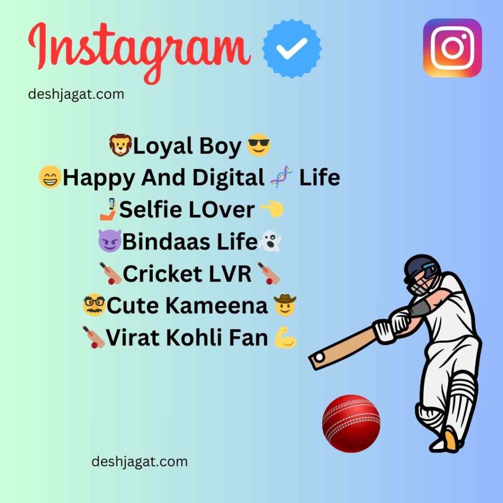 Cricket Bio for Instagram in Hindi