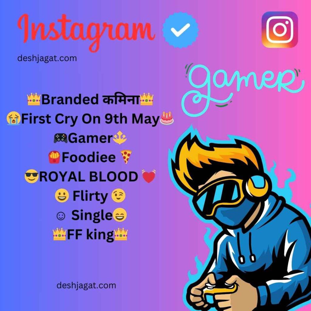 Bgmi Gamer Bio For Instagram